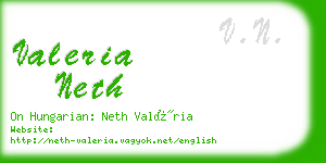 valeria neth business card